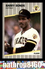 1989 Fleer #202 Barry Bonds  NM/NM+  Pittsburgh Pirates 11668