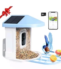 Courtyard Dew Q8 Smart Bird Feeder Camera w/ Green Solar Panel WiFi