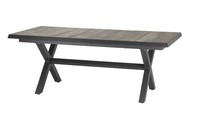 Siena Garden Ausziehtisch Sincro 200 / 260 X 100 Cm, Aluminium Anthrazit / Keram