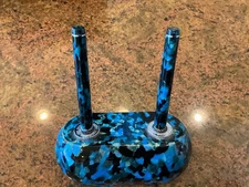 Retro 51 RB/FP Desk Set Blue/Black Acrylic Rare Discontinued