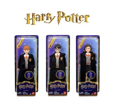 Mattel Harry Potter Fashion Doll, Choose Harry, Ron or Hermione, Wand & Uniform