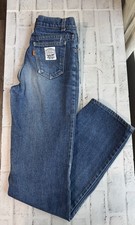 Levis Jeans Orange Tab White Patch Youth Kids 14 26x 31 Vintage Made In USA