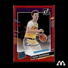 2023-24 Donruss #284 Colin Castleton Rated Rookies Signatures Choice Red #/99