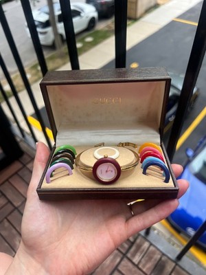 Gucci Bezel watch with 11 colors size 6in