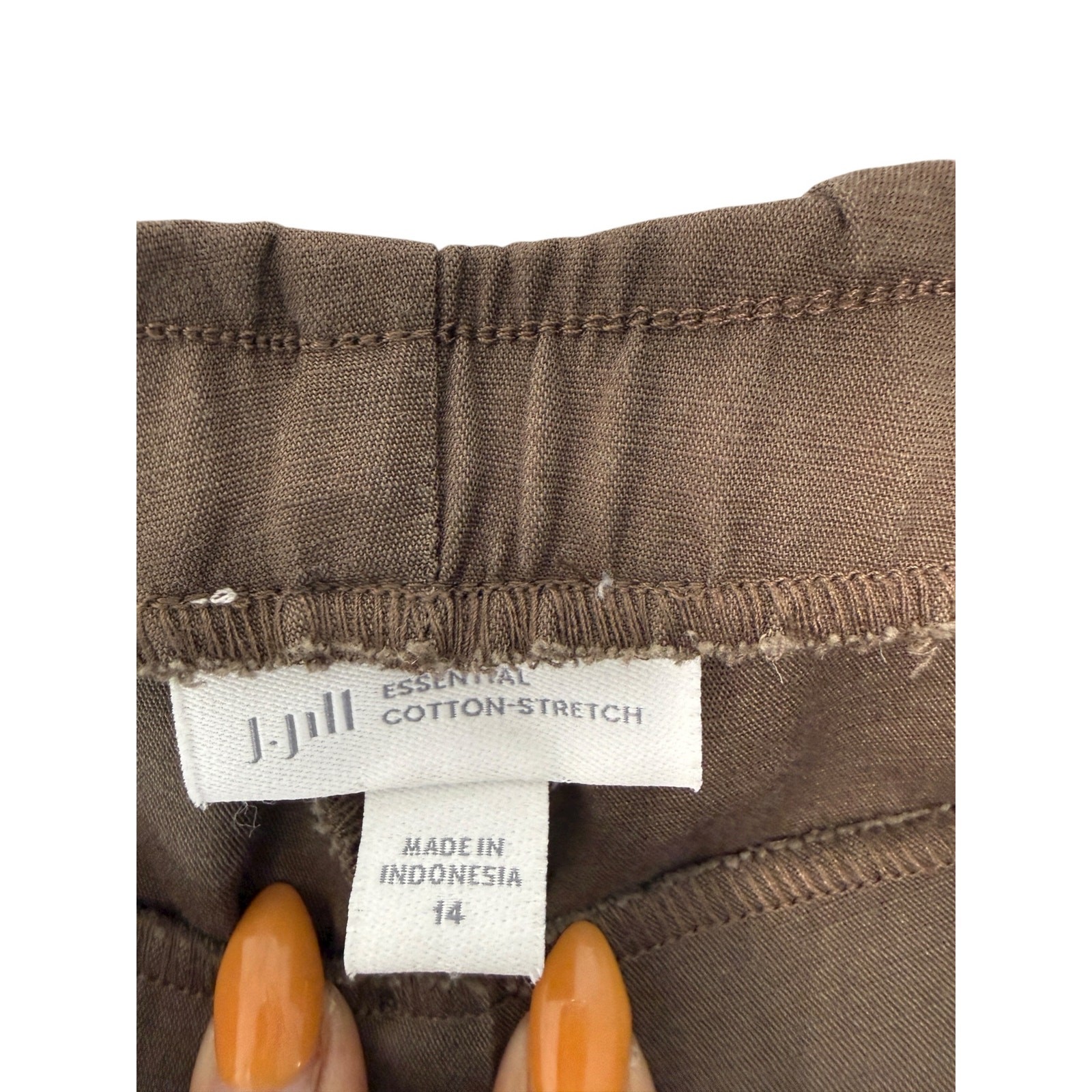 J. Jill Essential Cotton Stretch Brown Basic Stre… - image 9