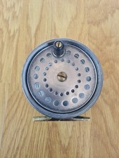 MALLOCH OF PERTH RARE VINTAGE 4" ALLOY SALMON FLY FIISHING REEL RIGHT HAND WIND