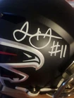 Julio Jones #11 Autographed Full-Sized Helmet Beckett Authenticated Rep W/Visor