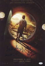The Hobbit Lord Of the Rings Cast Signed 12x18 Photo Original Poster ACOA