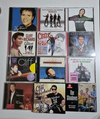 Cliff Richard & The Shadows 12 CD Bundle Rock & Roll Love Songs Rise Up Reunited