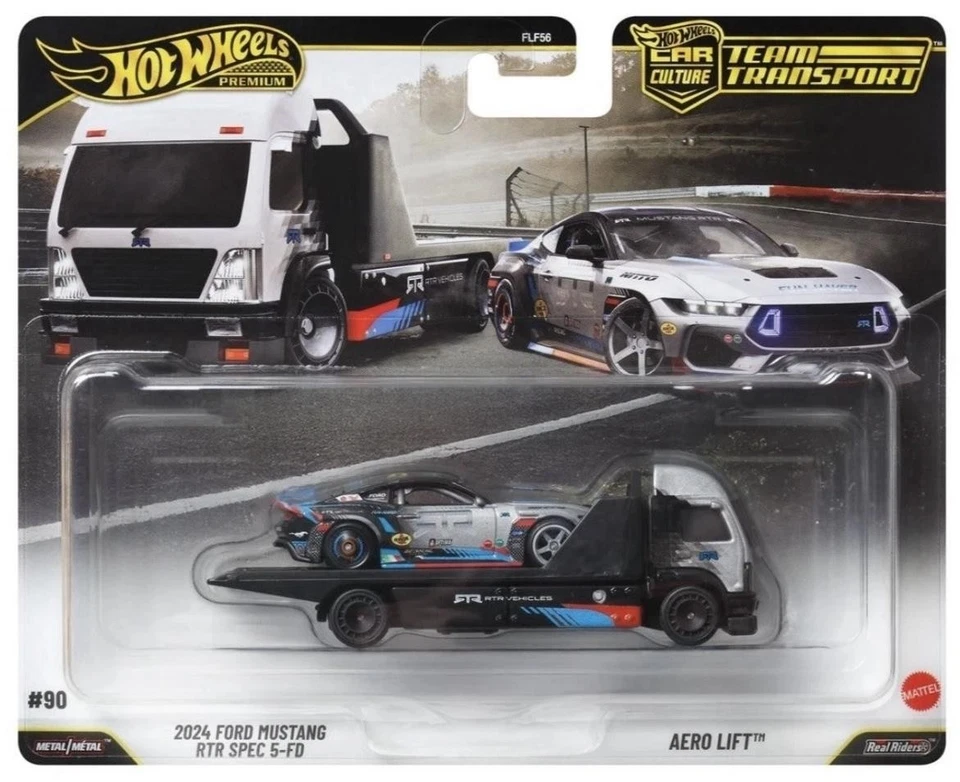 1:64 Hot Wheels Premium 2026 Team Transport JHX92 Ford Mustang RTR + Aero Lift - Bild 1 von 1