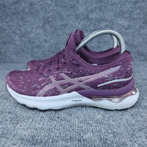 ASICS Gel-Nimbus 24 Shoes Womens Size 7.5 Purple Running FF Blast+ 1012B202 - Picture 4 of 17
