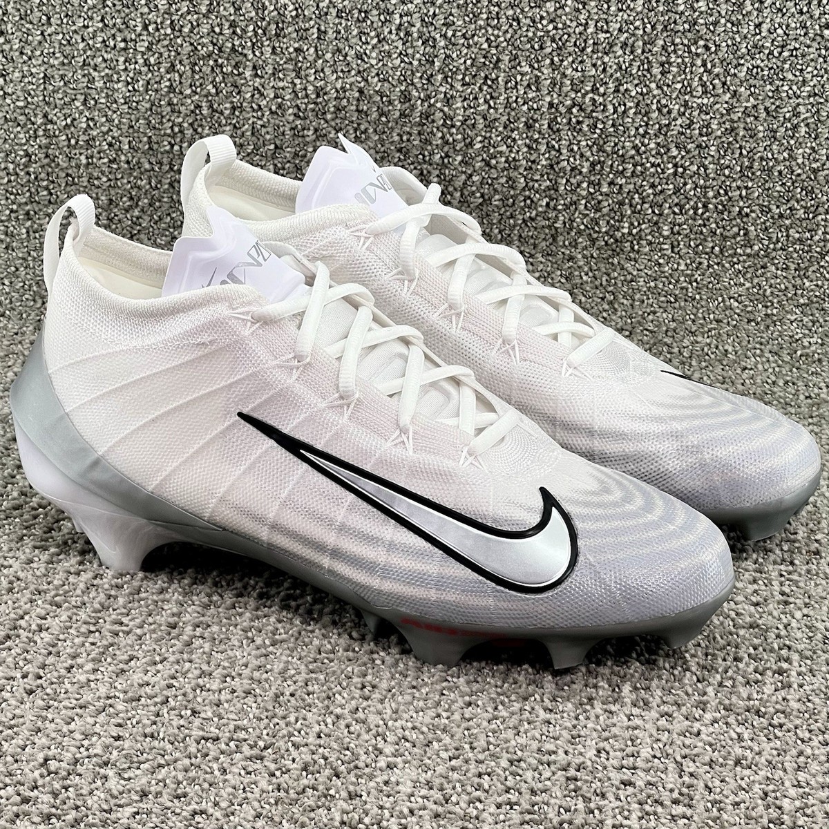 Nike Vapor Elite 1 Football Cleats White Metallic nby  Men\'s Sz 8 FB3288-100 Nike Vapor Elite 1 Football Cleats – Midway Sports main image 3