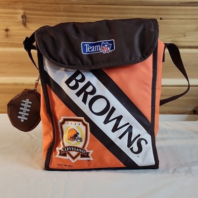 Team NFL Cleveland Browns Insulated Lunch Bag Cooler Vintage 1994 Orange Brown