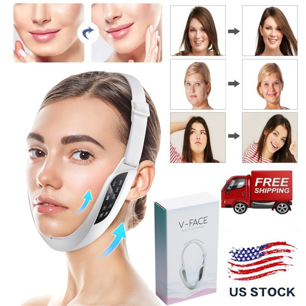V-Shaped Face Lifting Beauty Device Double Chin Remove EMS Face