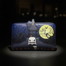POP Loungefly Nightmare Before Christmas Wallet Jack Zero Glow In The Dark New