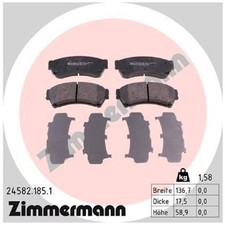 Satz Bremsbeläge Bremsklötze vorne für Mazda 6 GH | 24431755