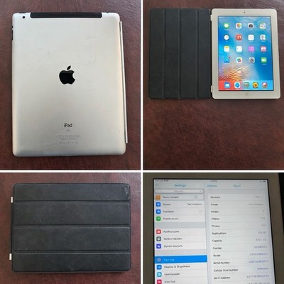 2for1! iPad 32GB WiFi 9.7  White/Silver + Bundled Items | Tested & Working