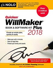 Quicken Willmaker Plus 2018 Edition : Book Software Kit Editors