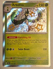 Pokemon Arboliva 104/091 Holo Shiny Rare SV Paldean Fates 2024 TCG English