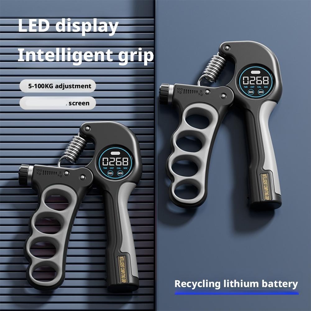 ~Grip strength training device with adjustable LCD electronic counter