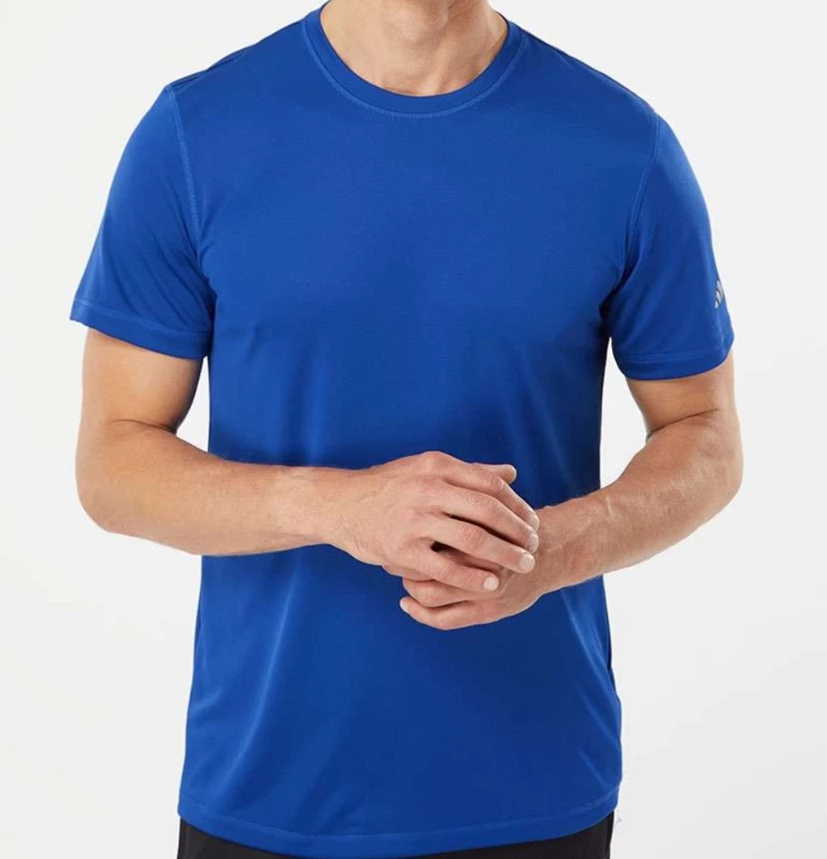 NUEVA Camiseta deportiva de golf Adidas A376 para hombre cuello redondo UPF 50+ 50% de descuento al por menor Foto 2 de 2