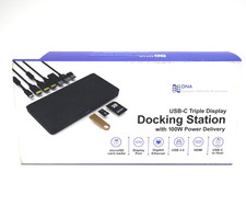 DNA 12 Port USB-C Triple Display Docking Station 100W PD 4K DOS-UBC-12P-01B-DNA