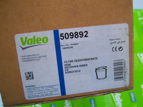 Filter Déhydratant Of Air Conditioning VALEO New 509892 for Hyundai Santa Fe - Picture 2 of 2