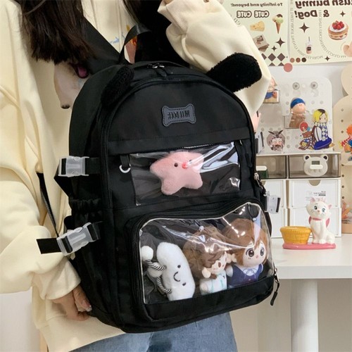Nylon Backpack Polyester Satchels Bag Creative Gift Shoulder Bag Daily Use - Picture 5 of 15