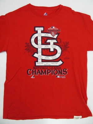 St Louis Cardinals baseball 2011 National League Champions T-Shirt Size L | eBay