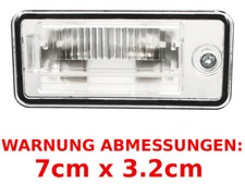 KENNZEICHENBELEUCHTUNG LEUCHTE LINKS FÜR A3 8P A4 B6 B7 A5 A6 C6 A8 D3