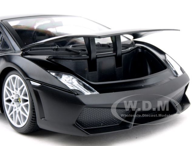 LAMBORGHINI GALLARDO LP560-4 MATT BLACK 1/18 DIECAST CAR MODEL BY