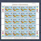 JERSEY 1980 #222-225 folded MNH JERSEY FORTRESSES/SHEETS OF 20 X 4 — photo 3