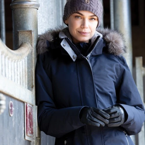 Fur lined deals waterproof coat