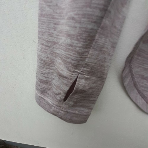 Reebok Women XS Long Sleeve Athletic Top Training Slim Fit Moisture Wicking A12 - Foto 3 di 12