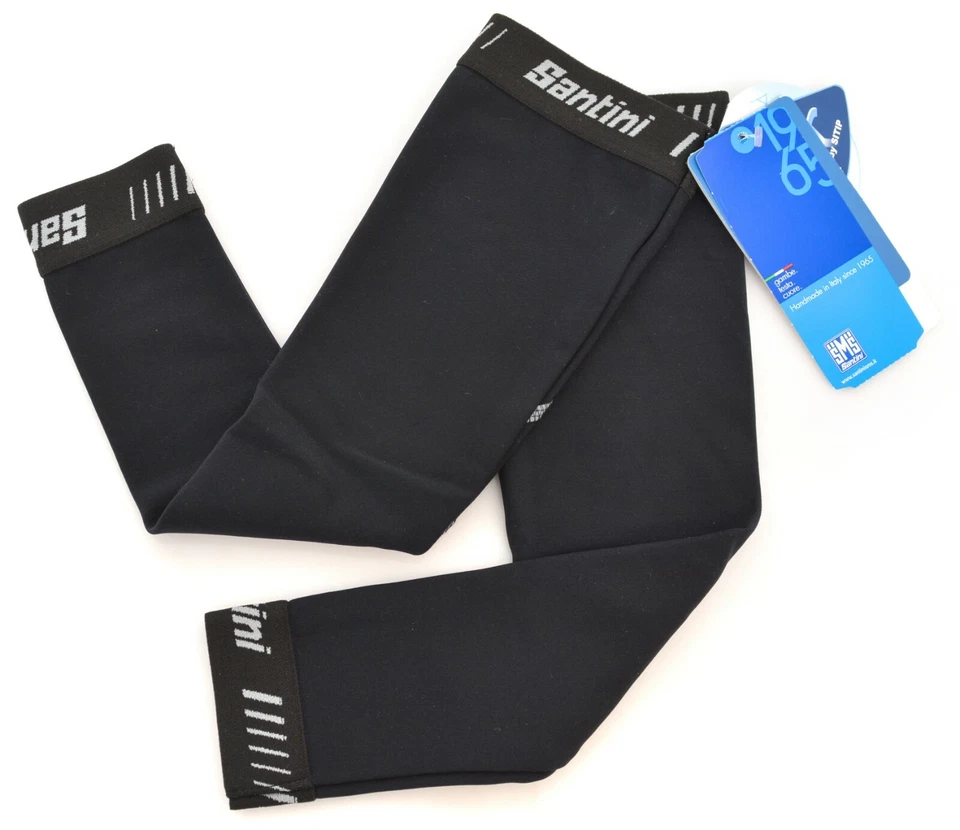 Calentadores de brazo Santini SMS Thermofleece H2O ciclismo hombres XS negro bicicleta de carretera montaña Foto 2 de 2