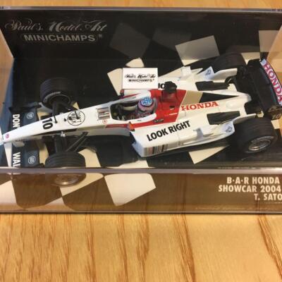 Minichamps 1/43 BAR Honda Showcar 2004 Takuma Sato Mini Car Minichamps 1/43 BAR Honda Showcar 2004 Takuma Sato Mini Car