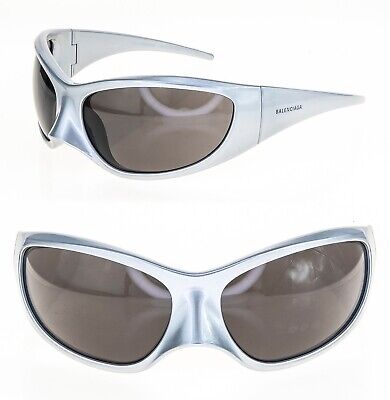 BALENCIAGA SKIN XXL 0252 Wrap Cat Mask Silver Gray BALENCIAGA SKIN XXL 0252 Wrap Cat Mask Silver Gray