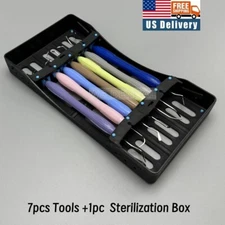 Dental Composite Resin Filling Spatulas Lab Aesthetic Restoration Instrument Kit