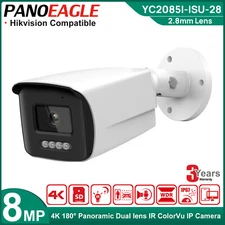 HIK Compatible 4K Human & Vehicle Detection Bullet POE IP Camera IR 30M US