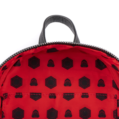 Mini Mochila Loungefly Star Wars Kylo Ren Knights Glow Cosplay Exclusiva LE - Imagen 6 de 6