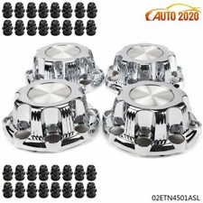 4pcs 8 Lug Chrome Wheel Hub Center Caps Fit For Silverado Avalanche Sierra New