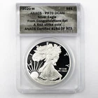 2020-W $1 ANACS PR70 DCAM Congratulations Set Silver American Eagle First Strike