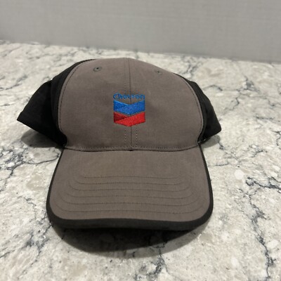 Chevron Hat Cap Strap Adjust Chevron Embroiderd on Cap Tan And Black