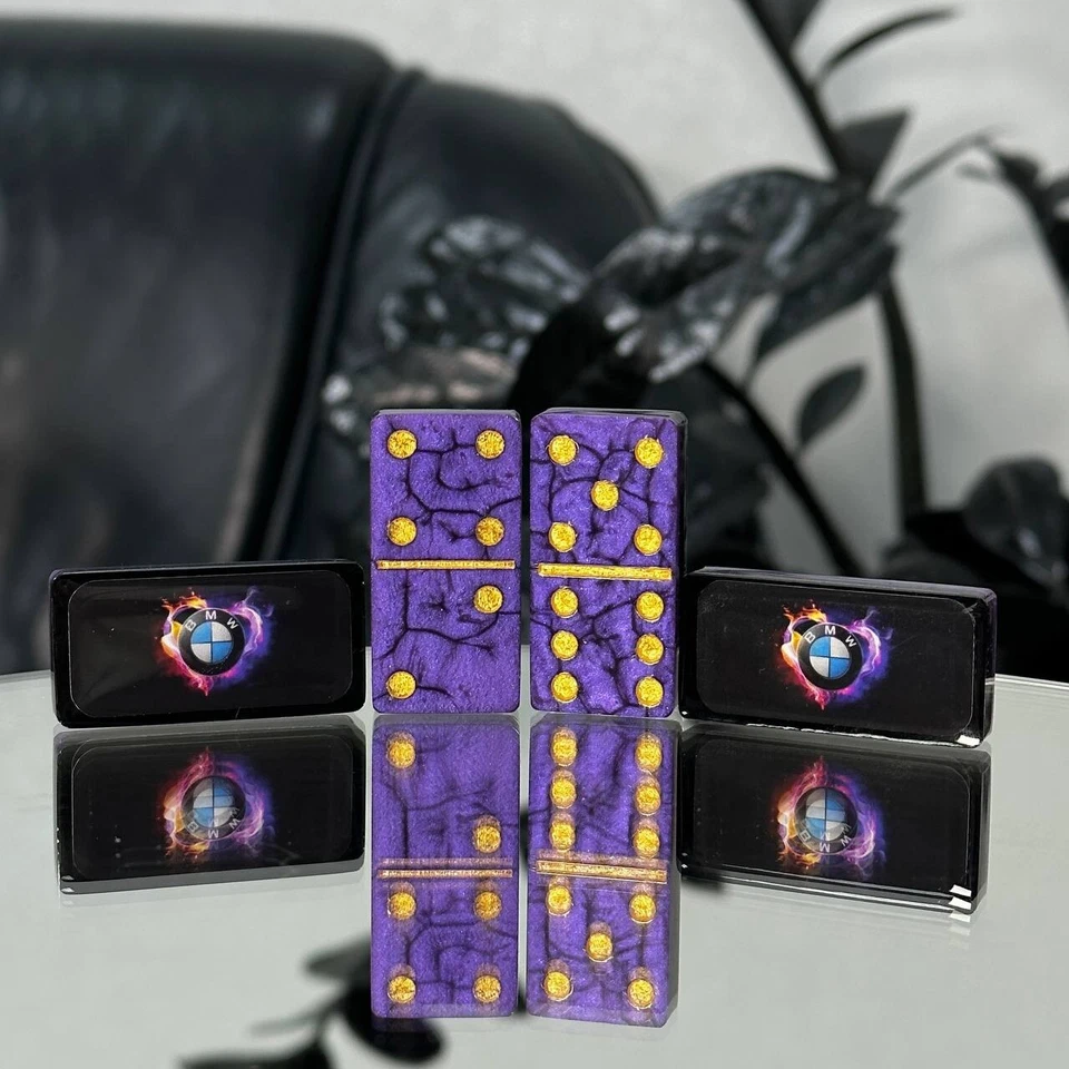 Exclusive Dominoes Set with Logo BMW POWER, Perfect Gift for Car Owner, Domino - Image 3 of 4