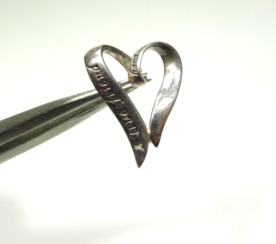 TRUE FRIEND GREIFT NACH DEINER HAND - BAND HERZ LIEBE ANHÄNGER STERLING SILBER 925