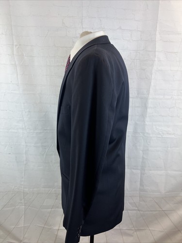 Mani Men's Dark Navy Blue Solid Wool Blazer 40R $1,395 - Picture 4 of 12
