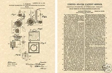 1st US PATENT of RADAR 1906 Vintage Art Print radio gun READY TO FRAME!!!!