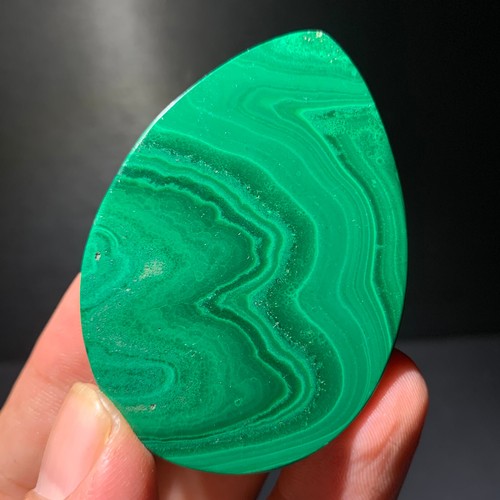 Campione minerale grezzo a grappolo trasparente Malachite lucida naturale 50G - Foto 9 di 12
