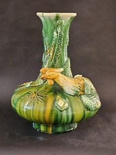 ◇楾◇ 中国古玩 青磁草花文花瓶 46cm 唐物骨董 [C10]V/24.1