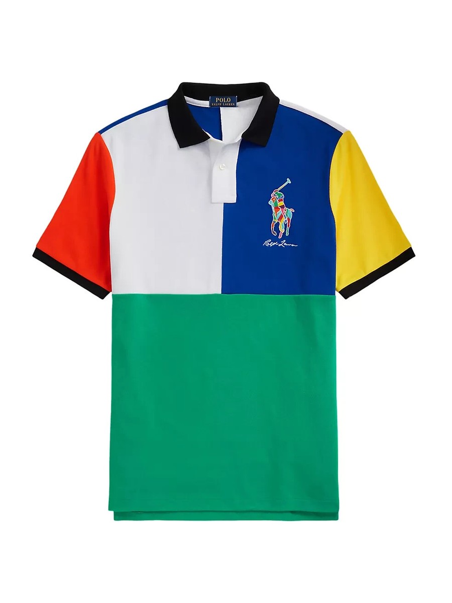 Polo Ralph Lauren Men's SZ 4XL-Big Colorblock BIG PONY Short
